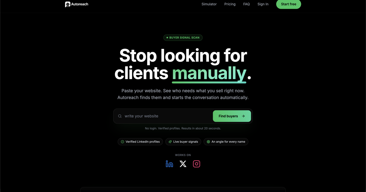 Autoreach - Find Clients Automatically with AI Outreach
